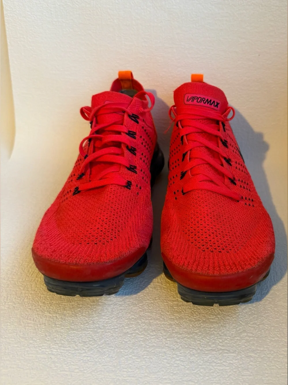 Nike Air VaporMax Flyknit 2 Spider-Man Red Orange Men’s Size 12 AR5406-600